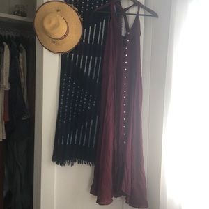 Free People Kimmi Slip Button Down Maxi Dress